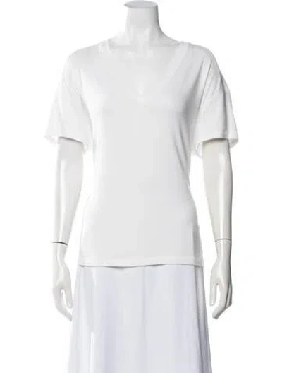Pre-owned Rag & Bone V-neck Sweater In White
