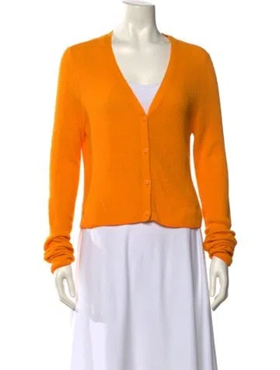 Pre-owned Rag & Bone V-neck Sweater In Yellow