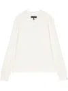 Rag & Bone Waffle-knit Long-sleeve T-shirt In Weiss
