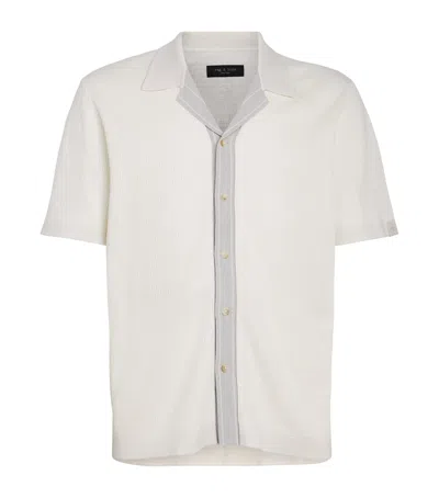 Rag & Bone Waffle-knit Harvey Shirt In White