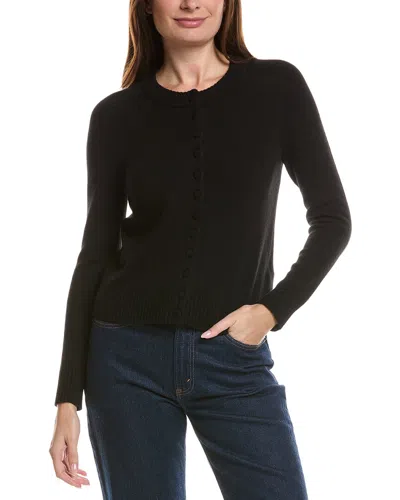 Rag & Bone Wallace Crew Wool-blend Cardigan In Black