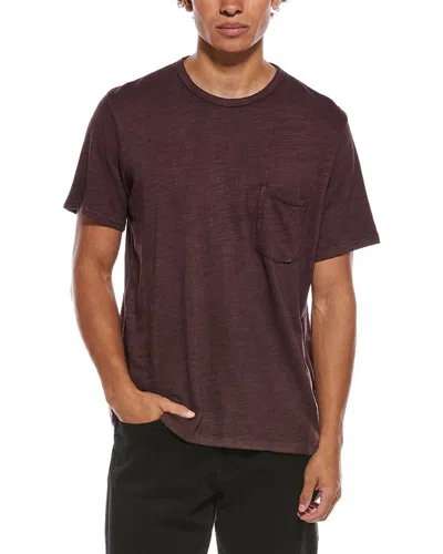 Rag & Bone Washed Classic Flame T-shirt In Brown