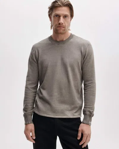 Rag & Bone Washed Cotton Sweater In Gray