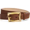 Rag & Bone Waverly Leather Belt In Brown