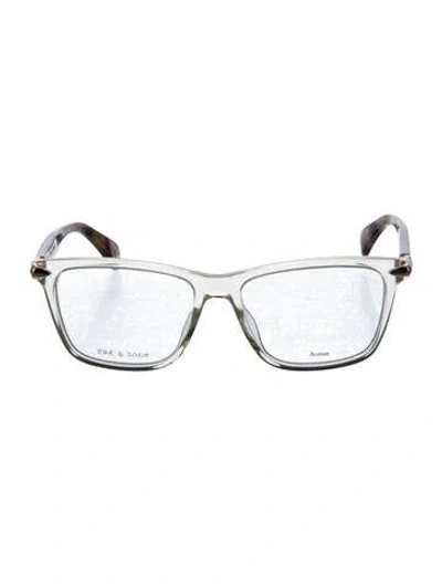 Pre-owned Rag & Bone Wayfarer Eyeglasses In Transparent