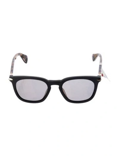 Pre-owned Rag & Bone Wayfarer Mirrored Sunglasses In Black