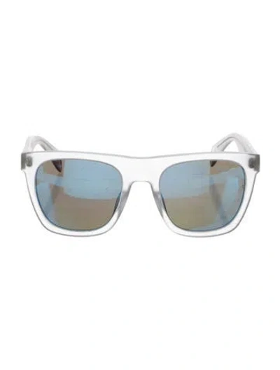 Pre-owned Rag & Bone Wayfarer Mirrored Sunglasses In Gray