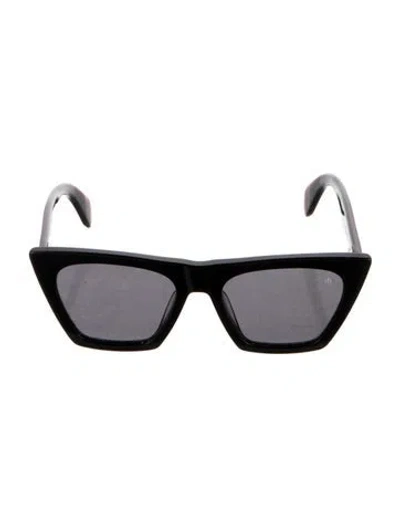 Pre-owned Rag & Bone Wayfarer Tinted Sunglasses In Black