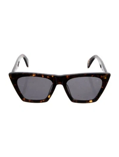 Pre-owned Rag & Bone Wayfarer Tinted Sunglasses In Brown