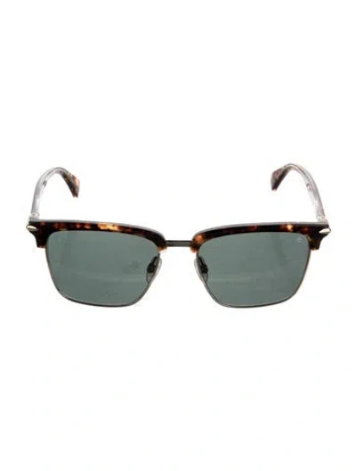 Pre-owned Rag & Bone Wayfarer Tinted Sunglasses In Brown