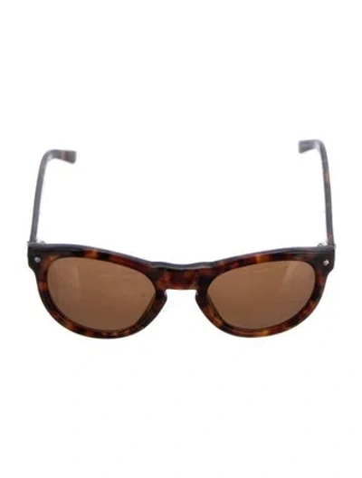Pre-owned Rag & Bone Wayfarer Tinted Sunglasses In Brown