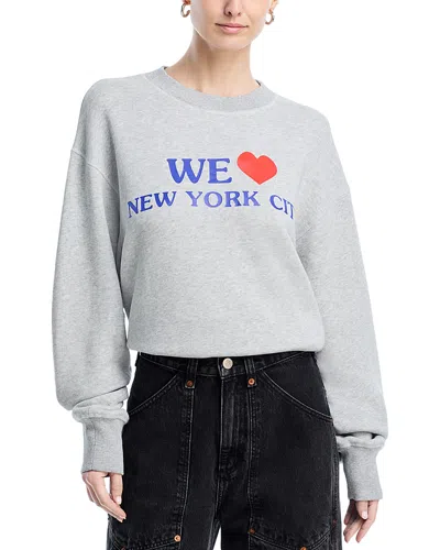 Rag & Bone We Heart Nyc Sweatshirt In Gray