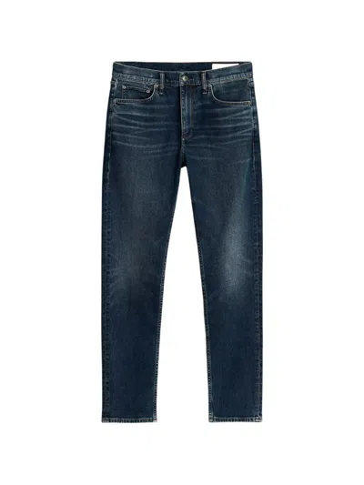 Rag & Bone Fit 3 Slim-fit Faded Denim Jeans In Dark Denim