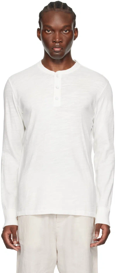 RAG & BONE WHITE CLASSIC FLAME HENLEY
