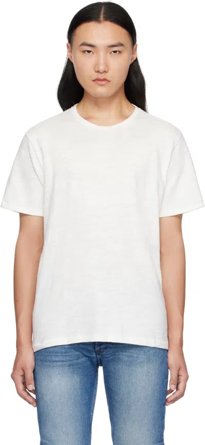 Rag & Bone White Classic Flame T-shirt In Wht