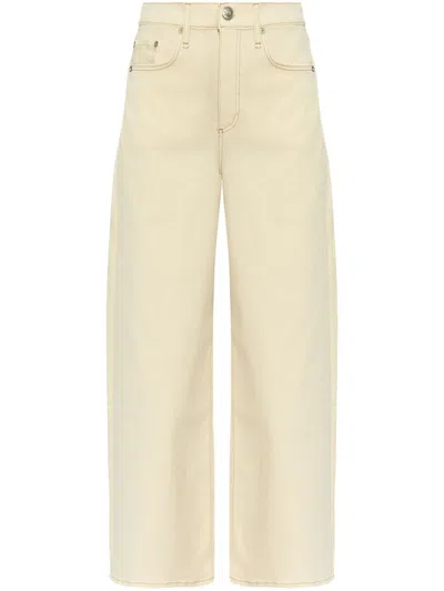 Rag & Bone White Cotton Lyocell Polyester Elastane Jeans In Neutral
