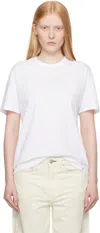 Rag & Bone White Mini Slub Boyfriend T-shirt