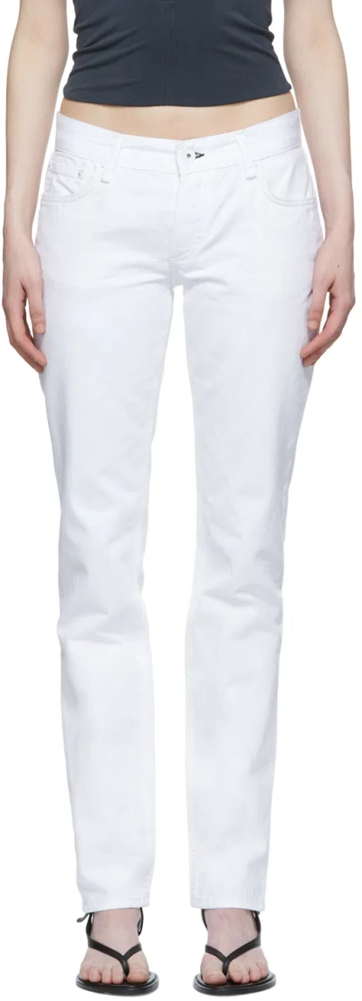 RAG & BONE WHITE PIPER JEANS