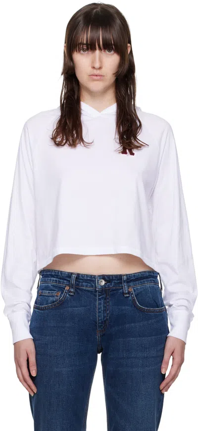 Rag & Bone White Principal Hoodie In Wht