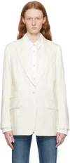 Rag & Bone Margot Linen-blend Blazer In White