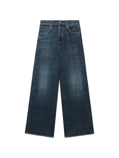 Rag & Bone Wide-leg Jeans In Blue
