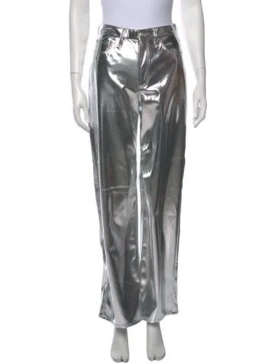 Pre-owned Rag & Bone Wide Leg Pants In Silver