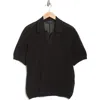 Rag & Bone Willy Mesh Polo In Black