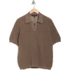 Rag & Bone Willy Mesh Polo In Brown
