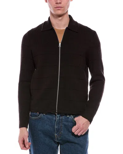 Rag & Bone Window Pane Wool Jacket In Brown