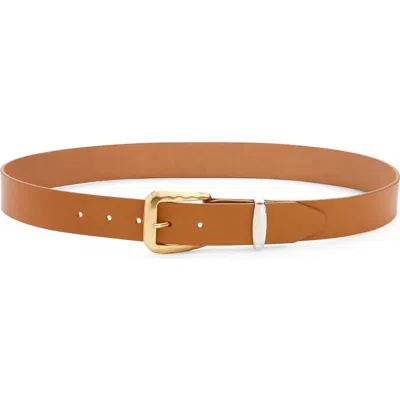 Rag & Bone Winona Leather Belt In Gold
