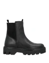 Rag & Bone Woman Ankle Boots Black Size 8 Leather, Textile Fibers
