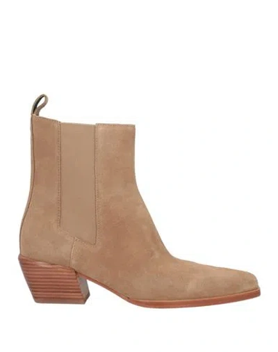 Rag & Bone Woman Ankle Boots Camel Size 8 Leather In Sand