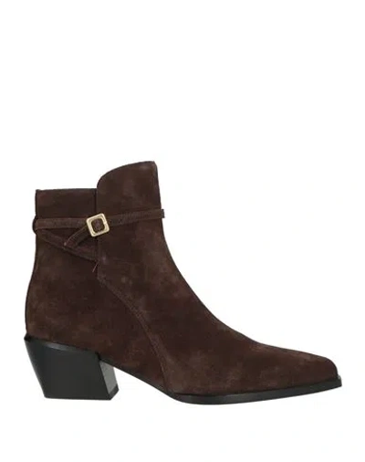 Rag & Bone Woman Ankle Boots Dark Brown Size 7 Leather