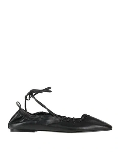 Rag & Bone Woman Ballet Flats Black Size 8 Leather