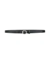 Rag & Bone Woman Belt Black Size M Leather In Black