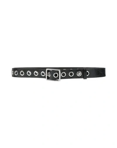 Rag & Bone Woman Belt Black Size M Leather
