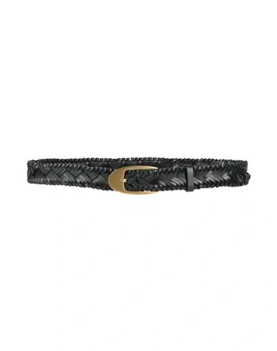Rag & Bone Woman Belt Black Size S/m Leather