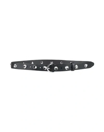 Rag & Bone Woman Belt Black Size Xs Leather