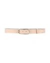 Rag & Bone Woman Belt Blush Size S Leather In Brown