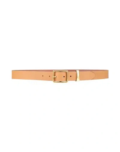 Rag & Bone Woman Belt Camel Size S Leather In Yellow