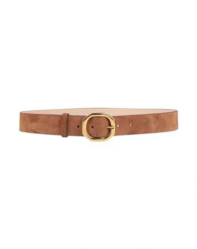 Rag & Bone Woman Belt Camel Size Xs Leather In Beige