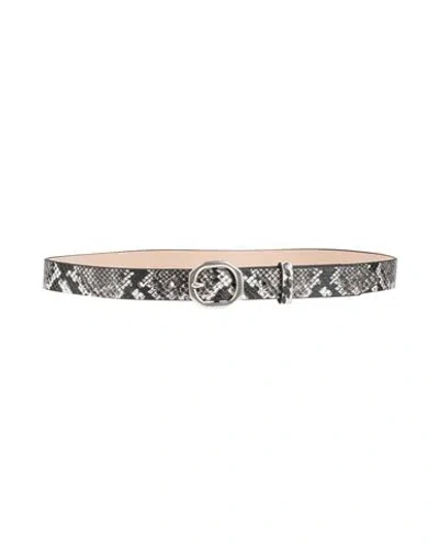 Rag & Bone Woman Belt Ivory Size S Leather In White