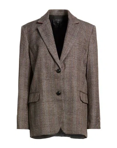 Rag & Bone Woman Blazer Brown Size 00 Wool