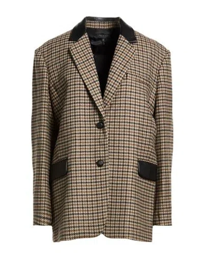Rag & Bone Woman Blazer Brown Size 3 Wool