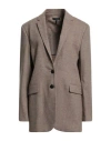 Rag & Bone Woman Blazer Sand Size 10 Wool, Elastane In Gray