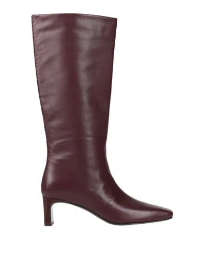Rag & Bone Woman Boot Burgundy Size 7.5 Leather