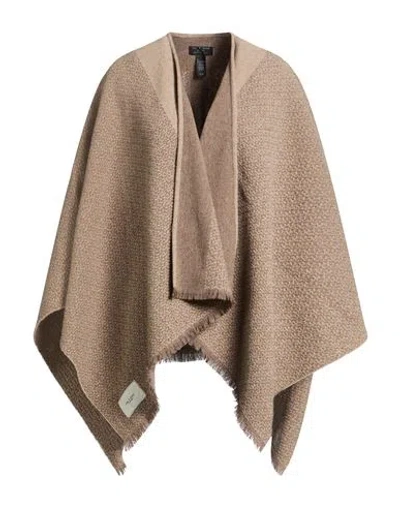 Rag & Bone Woman Cape Taupe Size Onesize Recycled Wool, Wool In Brown
