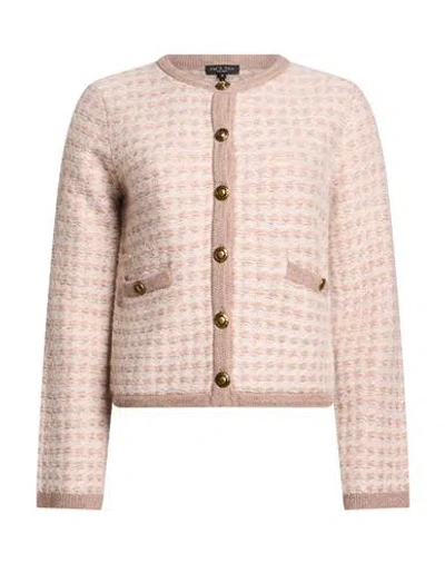 Rag & Bone Woman Cardigan Beige Size Xs Wool, Polyamide, Viscose, Acrylic, Superkid Mohair In Pink