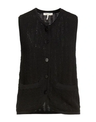 Rag & Bone Woman Cardigan Black Size L Cotton, Polyester