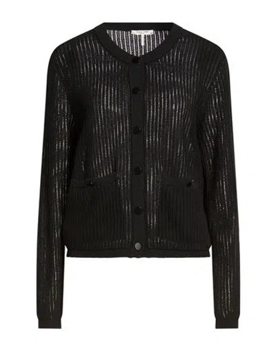 Rag & Bone Woman Cardigan Black Size L Cotton, Polyester